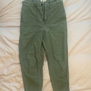 Madewell Green Pants - Adjustable